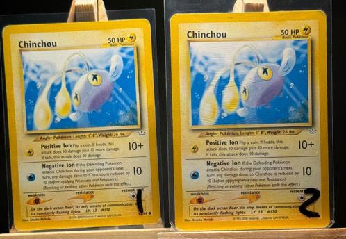 - Neo Revelation - Chinchou 42/64 - Common -, Hobby en Vrije tijd, Verzamelkaartspellen | Pokémon, Zo goed als nieuw, Losse kaart