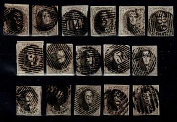 Lotje postzegels "medaillon" nr 10/10A Leopold I beschikbaar voor biedingen