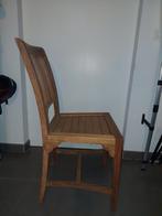 6 teakhouten stoelen, Huis en Inrichting, Stoelen, Vijf, Zes of meer stoelen, Gebruikt, Bruin, Hout