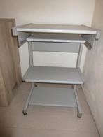 Computertafeltje in metaal, grijs, Huis en Inrichting, Ophalen, Zo goed als nieuw, Metaal