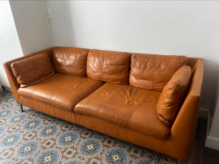 STOCKHOLM 3-zitsbank, Seglora naturel (Ikea), Huis en Inrichting, Zetels | Zetels, Leer, Ophalen
