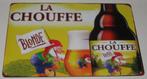 LA CHOUFFE : Metalen Bord  Bier - La Chouffe Blonde, Verzamelen, Biermerken, Verzenden, Nieuw, Reclamebord, Plaat of Schild, Overige merken
