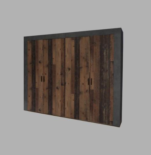 4 deurs kleerkast, Huis en Inrichting, Kasten | Kleerkasten, Gebruikt, 200 cm of meer, 200 cm of meer, 50 tot 75 cm, Met deur(en)