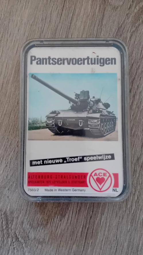 Kwartetspel pantservoertuigen, Verzamelen, Speelkaarten, Jokers en Kwartetten, Zo goed als nieuw, Ophalen of Verzenden