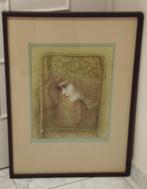 LITHO : >>> LA BLONDE ART-NOUVEAU van JEAN-PAUL CLEREN <<<, Antiquités & Art, Art | Lithographies & Sérigraphies, Enlèvement