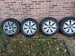 4 winterbanden op stalen velg, Auto-onderdelen, Banden en Velgen, Ophalen, Gebruikt, 16 inch, Banden en Velgen