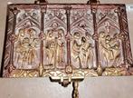 Bronzen kist in gotische stijl versierd met bijbelse taferel, Ophalen of Verzenden