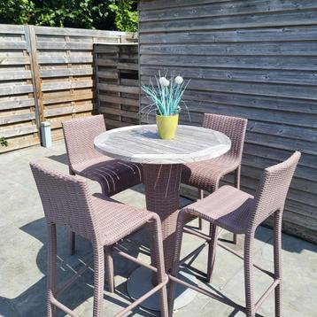 Tuinset bartafel, Enlèvement, Utilisé, Rond, Autres matériaux