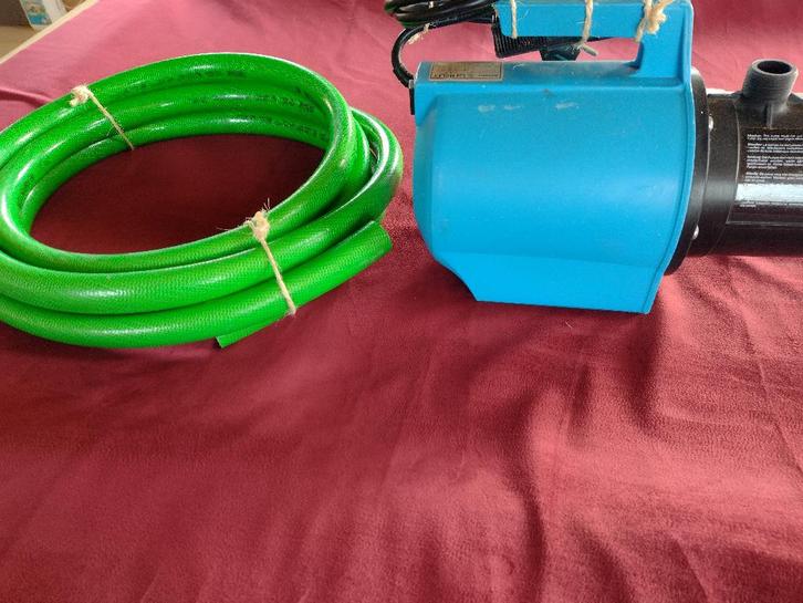 Tuinpomp merk "Stork" met aanzuigslang en crepine, Jardin & Terrasse, Pompes à eau, Comme neuf, Électrique, Pompe de forage, Enlèvement