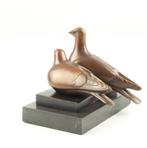 Bronzen Beeld van paar Duiven GRATIS LEVERING, Verzenden, Brons