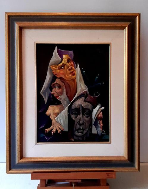 2 Schilderijen van Jos Trotteyn olie op paneel., Antiek en Kunst, Kunst | Schilderijen | Klassiek, Ophalen