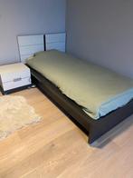 Auping bed + nachtkastje, Ophalen, Verstelbaar, 90 cm, Eenpersoons