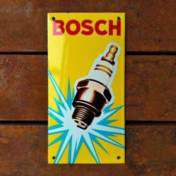 Emaille Schild BOSCH BOUGIES Dealer Reclamebord PopArt Plaat beschikbaar voor biedingen