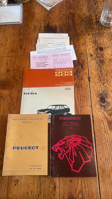 Peugeot 504 onderhouds- en rijboek  beschikbaar voor biedingen