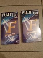 2 cassettes vidéo Fuji neuves - 180 minutes, Neuf, dans son emballage, Enlèvement ou Envoi