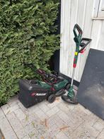 Gratis grasmaaier en kantenmaaier, Tuin en Terras, Grasmaaiers, Ophalen, Zo goed als nieuw, Accu-grasmaaier