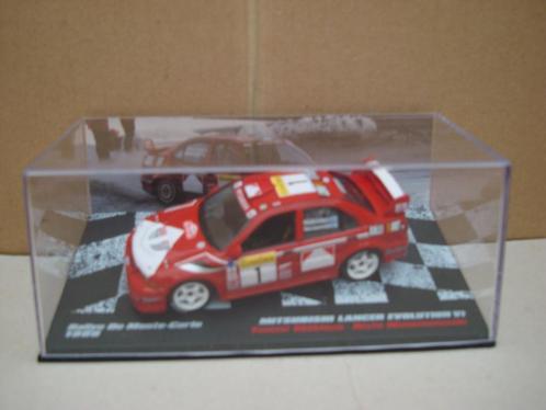 MITSUBISCHI LANCER EVOLUTION VI OP SCHAAL 1/43., Hobby en Vrije tijd, Modelauto's | 1:43, Nieuw, Auto, Overige merken, Ophalen of Verzenden