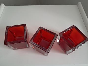 T-lichthouders, 3 stuks, merk Leonardo  beschikbaar voor biedingen