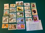 Lot postzegels thema honden, Animal et Nature, Affranchi, Enlèvement ou Envoi