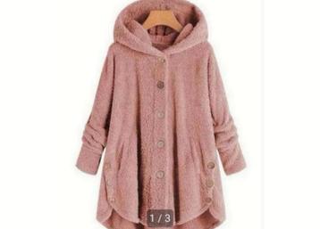Warme fleece jack jas dames vrouwen Cozy winter warm roze S beschikbaar voor biedingen