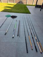 7 hengels voor verschillende disciplines, Watersport en Boten, Ophalen, Gebruikt, Werphengel