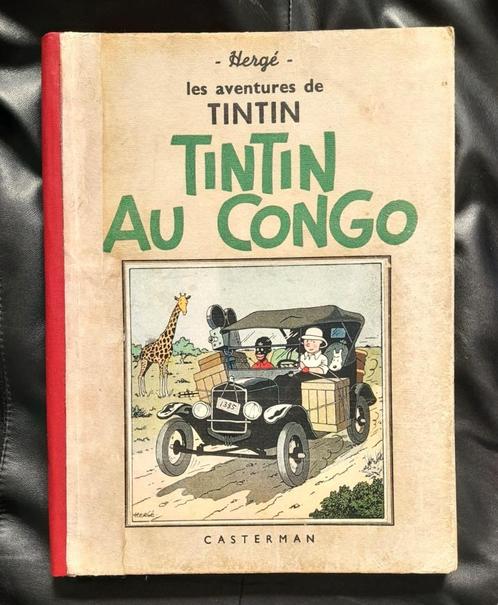 Ex 1 - Tintin T2 - Tintin au Congo A14 - N&B - 1941 / TBE, Livres, BD, Utilisé, Envoi