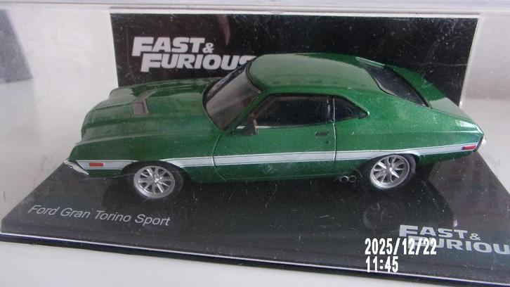 FORD GRAN TORINO "S" Fast & Furious.IXO 1/43 COMME NEUVE, Hobby en Vrije tijd, Modelauto's | 1:43, Zo goed als nieuw, Auto, Overige merken