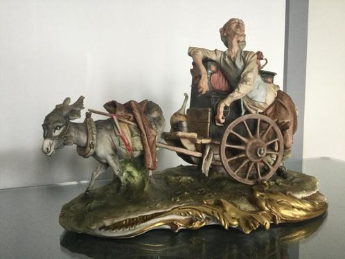 Groot Porseleinen music box Capodimonte stijl gesigneerd, Antiek en Kunst, Antiek | Porselein, Ophalen