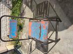 Vintage ijzeren industriële stoel, Tuin en Terras, Ophalen, Zo goed als nieuw