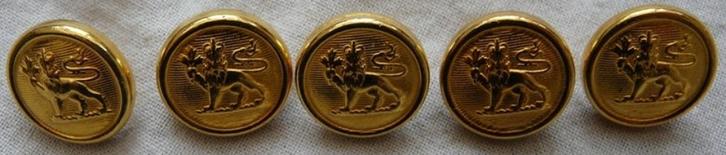 Knopen Lotje Uniform General Service, Canada, 16mm, 5 stuks., Verzamelen, Militaria | Algemeen, Landmacht, Overige typen, Ophalen of Verzenden