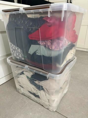 2 boxen vol (vrouwen kleding) maat M beschikbaar voor biedingen