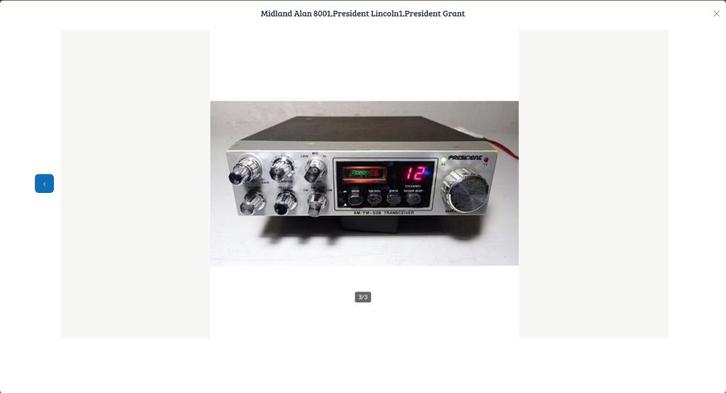 President Lincoln1,President Grant1,Midland Alan 8001, Telecommunicatie, Zenders en Ontvangers, Gebruikt, Zender en Ontvanger