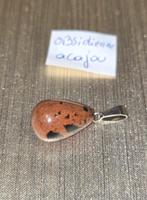 Pendentif pierre naturelle Obsidienne Acajou, Bijoux, Sacs & Beauté, Neuf, Pierre ou Minéral, Autres représentations, Brun
