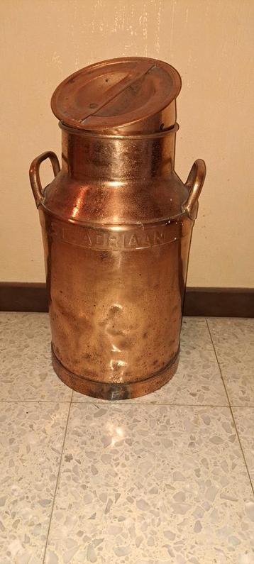 Pot à lait cuivré, piece uniqui, Enlèvement