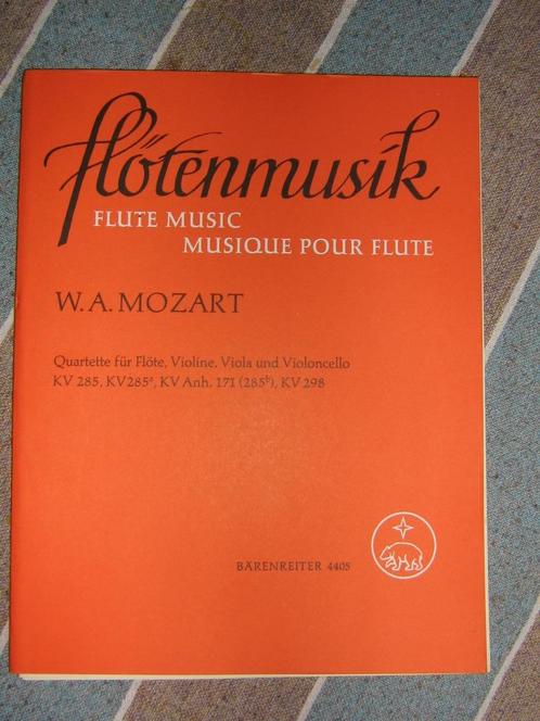 Mozart KV 285, quatuor flûte, violon, violoncelle, alto.Nouv, Musique & Instruments, Partitions, Neuf, Artiste ou Compositeur