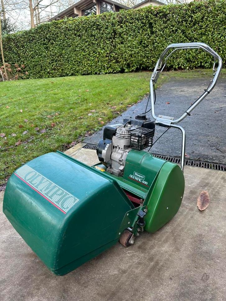 Tondeuse à rouleaux Masport Olympic 400, Jardin & Terrasse, Tondeuses à gazon, Comme neuf, Bac de ramassage, Enlèvement