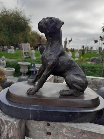 PRACHTIGE BOXERSHORT IN BRONS OP EEN MARMEREN ONDERSTEL  beschikbaar voor biedingen