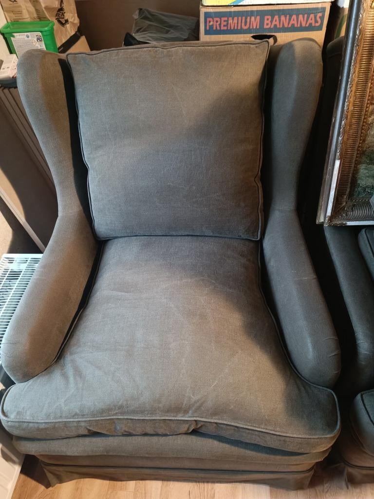 Un fauteuil tissus brun, Maison & Meubles, Fauteuils, Enlèvement, Tissus