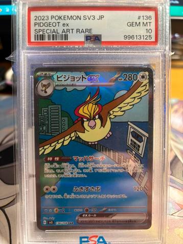 Pidgeot ex PSA10, Enlèvement ou Envoi, Comme neuf, Cartes en vrac, Foil