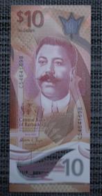 Bankbiljet 10 Dollars Barbados 2022 UNC Polymer, Setje, Ophalen of Verzenden, Overige landen