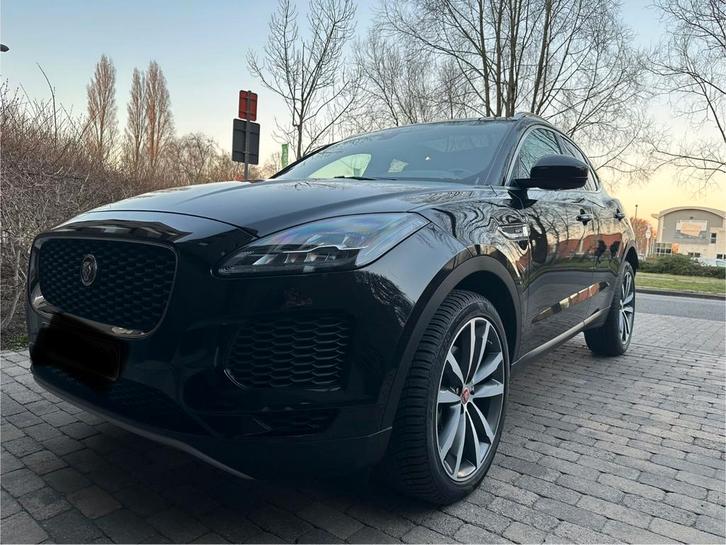 Zwarte Jaquar E-pace SUV, BJ 2019, km 49.700! Automaat, Auto's, Jaguar, Particulier, E-Pace, Diesel, Euro 6, Automaat, Zwart, Leder