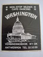 F: sticker café dancing Washington Antwerpen Vestigingsdok, Ophalen of Verzenden, Zo goed als nieuw, Bedrijf of Vereniging