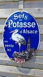 Emaille bord Sels de Potasse d'Alsace, Reclamebord, Gebruikt, Ophalen of Verzenden
