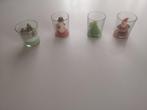 Kerst figuurkaarsjes in glas, Ophalen of Verzenden