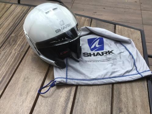 Casque SHARK City Cruiser blanc T:M NEUF !, Motoren, Kleding | Motorhelmen, Dames, Heren, Jethelm, M, Shark, Nieuw zonder kaartje