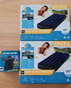 luchtmatras intex 76x190x25 nieuw 2 stuks + elektrische pomp, Ophalen