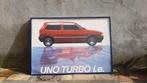 Vintage poster Fiat Uno Turbo, Auto-onderdelen, Ophalen, Fiat