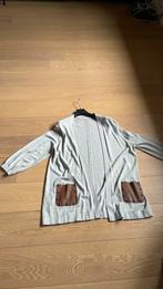 Xandres gold lll licht grijze gilet met bruin leder accent, Xandres, Ophalen, Zo goed als nieuw, Grijs