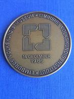 1986 medaille Limburgs Volkskundig Museum Limbricht, Verzenden, Brons