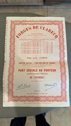 Ancienne action Forges de Clabecq, Ophalen of Verzenden, Aandeel